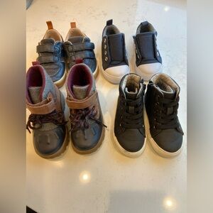 Stylish Kids Shoes - Black, Blue, Brown